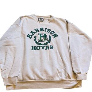 White Harrison Hoyas Sweatshirt Vintage Style
